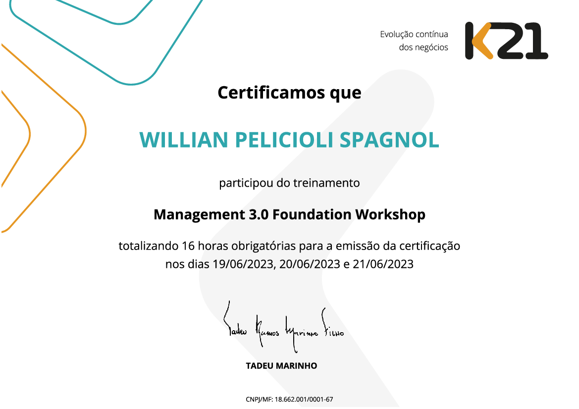 Certificado K21